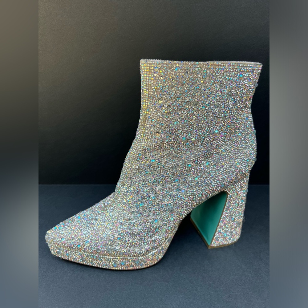 Betsey Johnson Della Rhinestone bootie